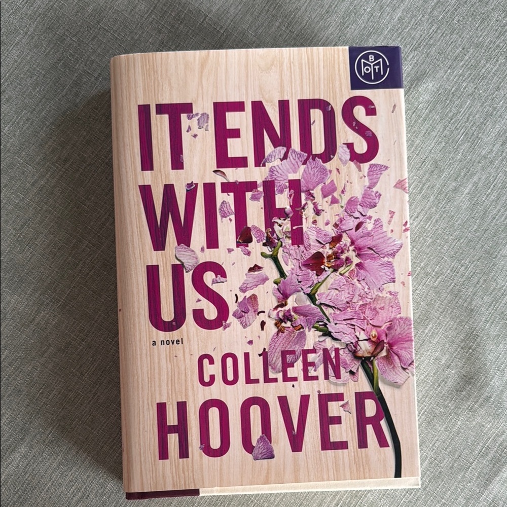 'It Ends With Us' Novel with Pink Floral Design